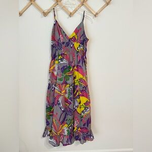MPH Collection Floral/Butterfly Print Dress